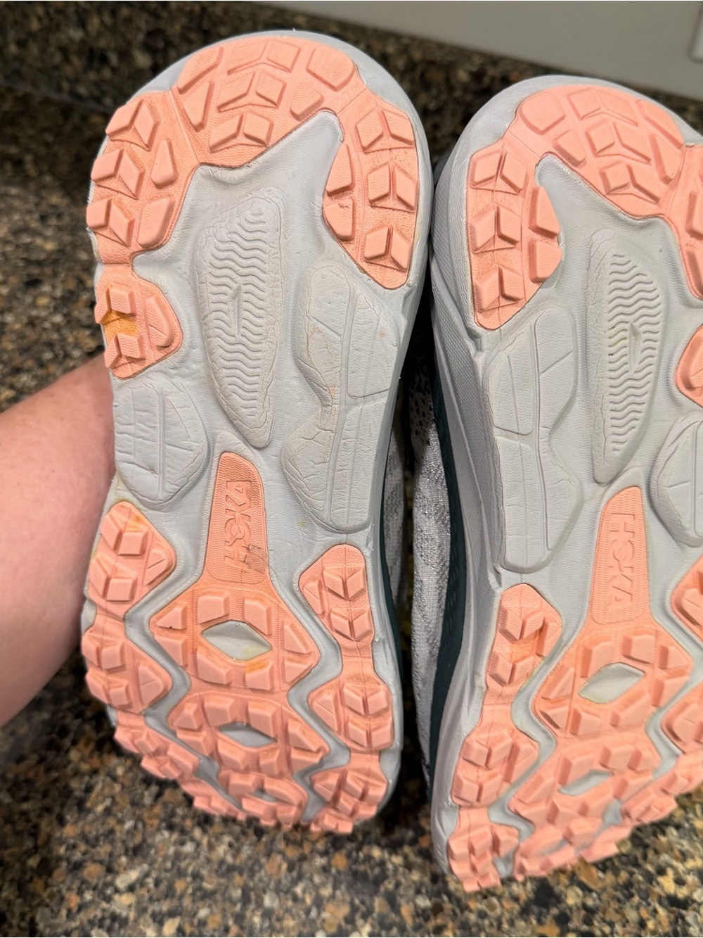 Hoka White, Black & gray challenger atr Lace-Up Running Shoes ladies 8 - Picture 5 of 11